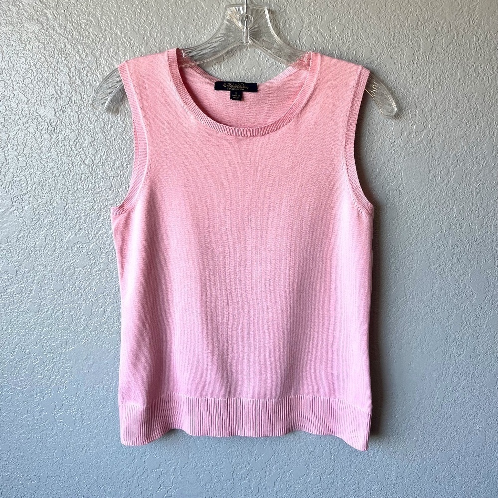 *FIRM PRICE* Brooks Brothers Supima Cotton Pink Sweater Vest / Shell